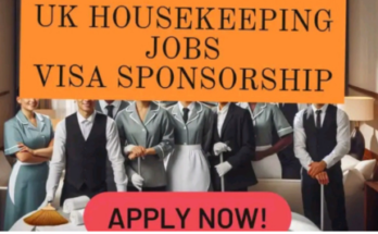 Housekeeping and Cleaning Jobs in London 2024 – Visa Sponsorship