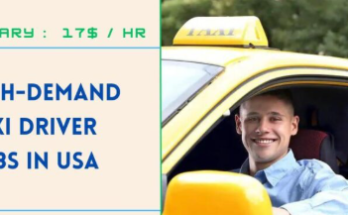 Taxi Driver Jobs in USA For Foreigners 2025 – Visa Sponsorship